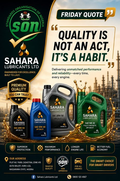 Sahara Lubricants premium product range